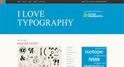 Desktop Screenshot of ilovetypography.com