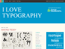 Tablet Screenshot of ilovetypography.com